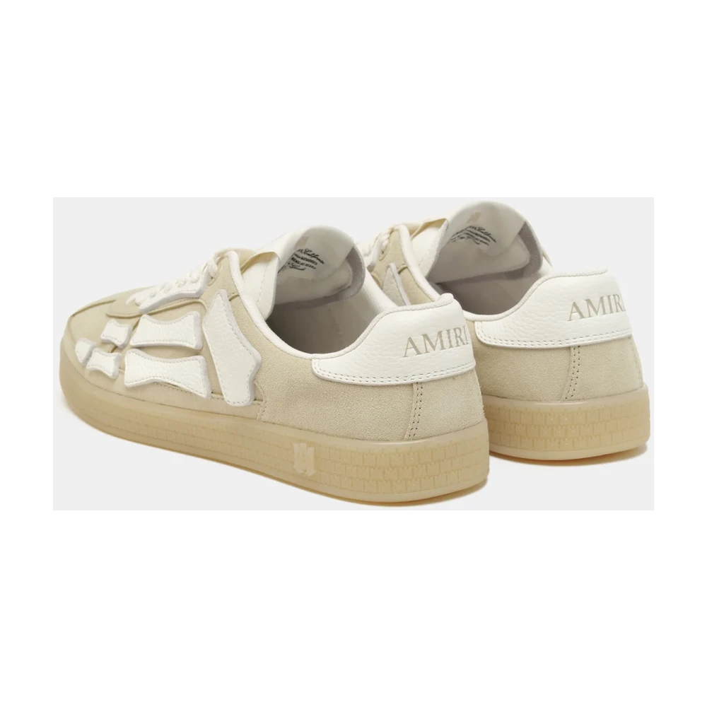 Amiri Crème Bone Sneakers met Vetersluiting Beige Heren