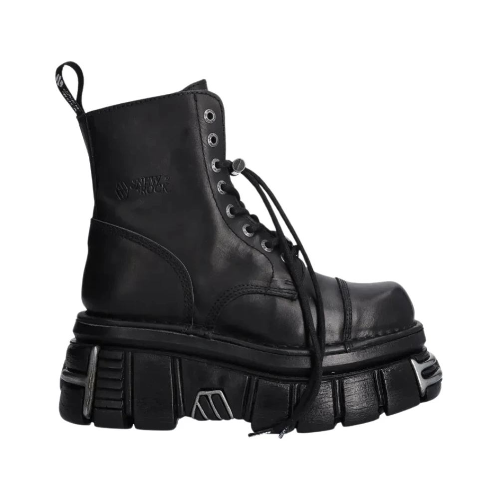 New Rock Donna Nero - Ankle Stivali - Shoes - 36 Eu