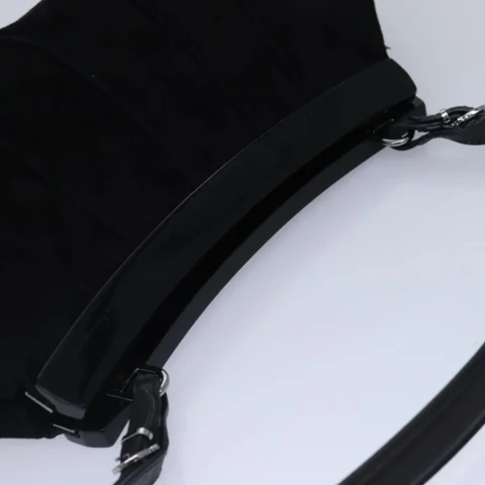 Salvatore Ferragamo Pre-owned Suede shoulder-bags Black Dames