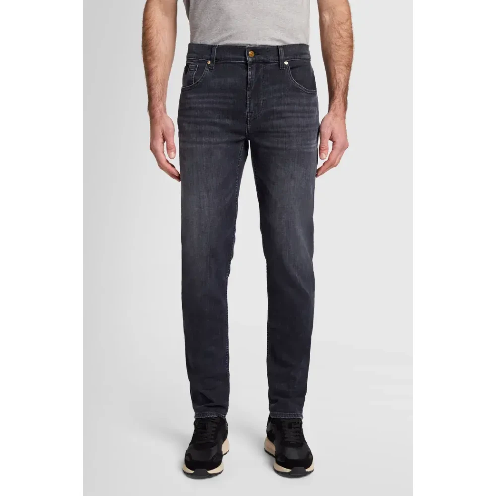 7 For All Mankind Slim Fit Jeans Donkerblauw Gray Heren