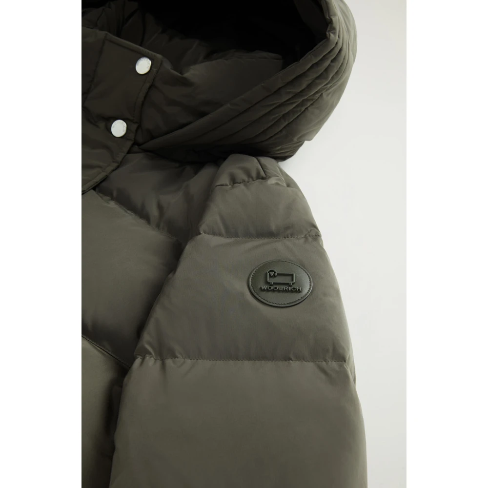 Woolrich Gewatteerde Puffer Parka Green Dames