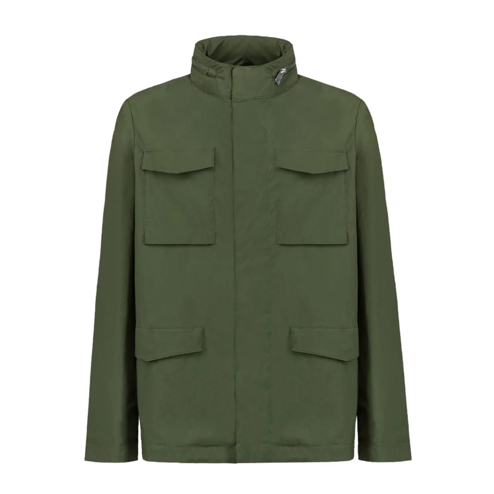 People of Shibuya Camouflage Hoodie Katoenen Jas met Zakken Green Heren