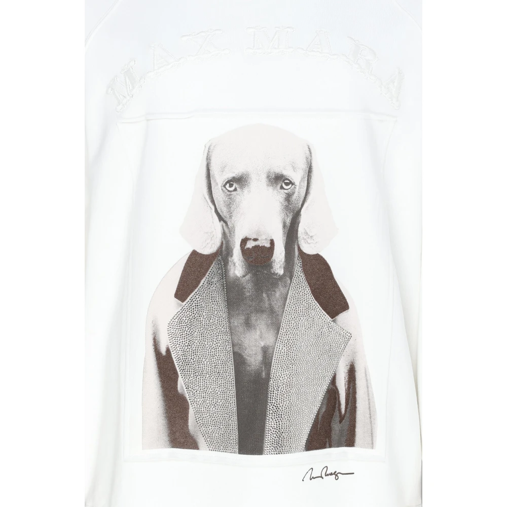Max Mara Witte Sweater White Dames