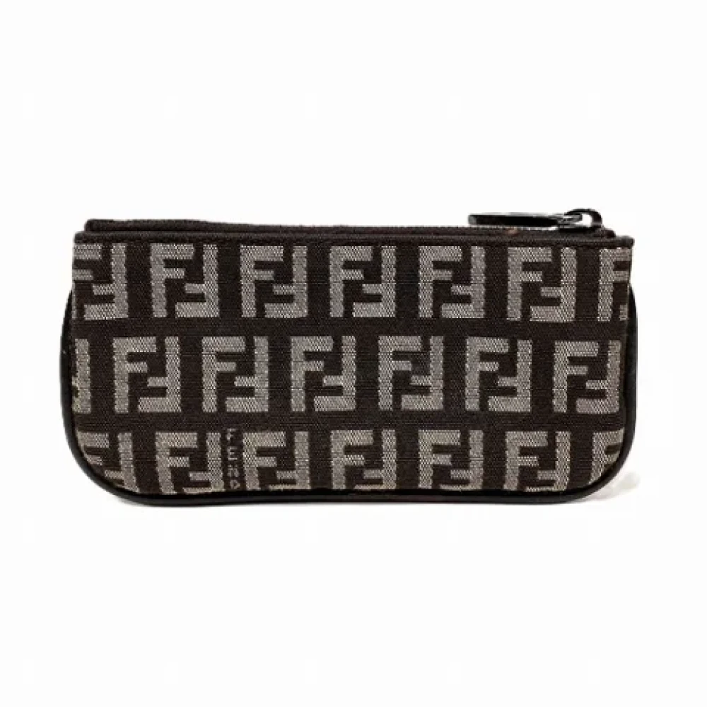 Fendi Vintage Pre-owned Canvas wallets Brown Dames