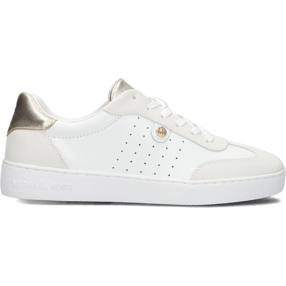 Michael Kors Witte Sneakers met Veters Scotty Dames Schoenen