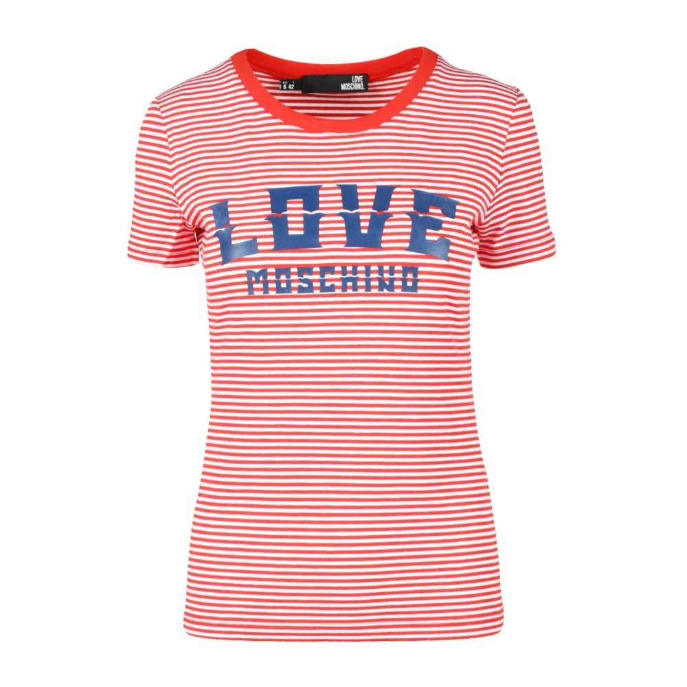 Love Moschino Katoen Elastaan T-shirt Multicolor Dames