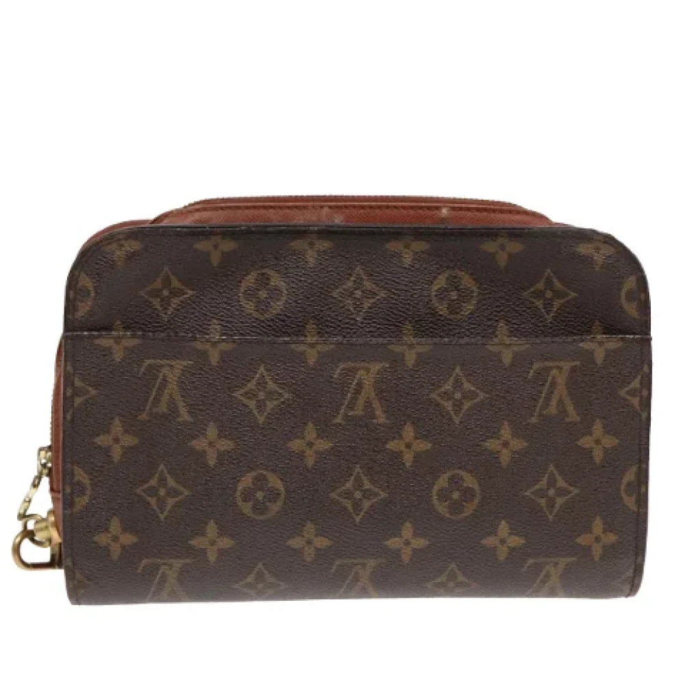 Louis Vuitton Vintage Pre-owned Canvas clutches Brown Dames