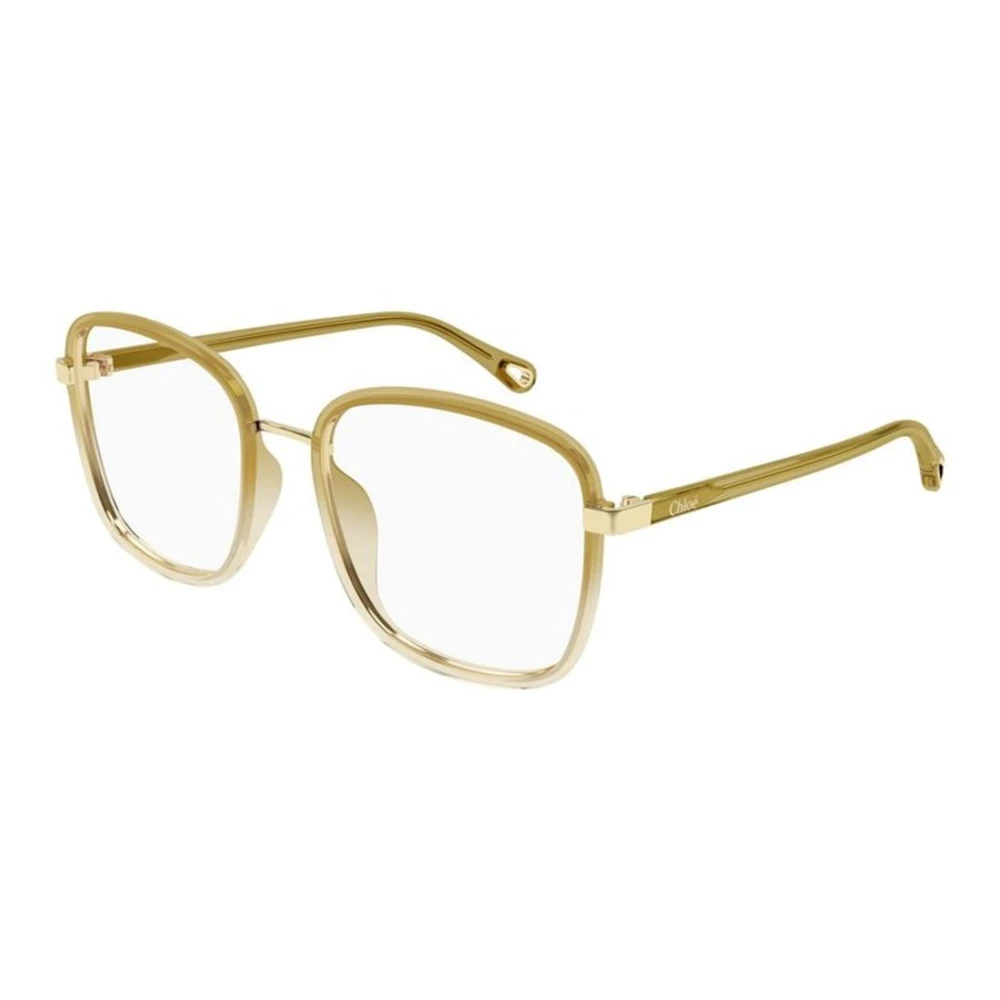 Chloé Women's Beige Glasses, 53 Mm, Square Optical Frame