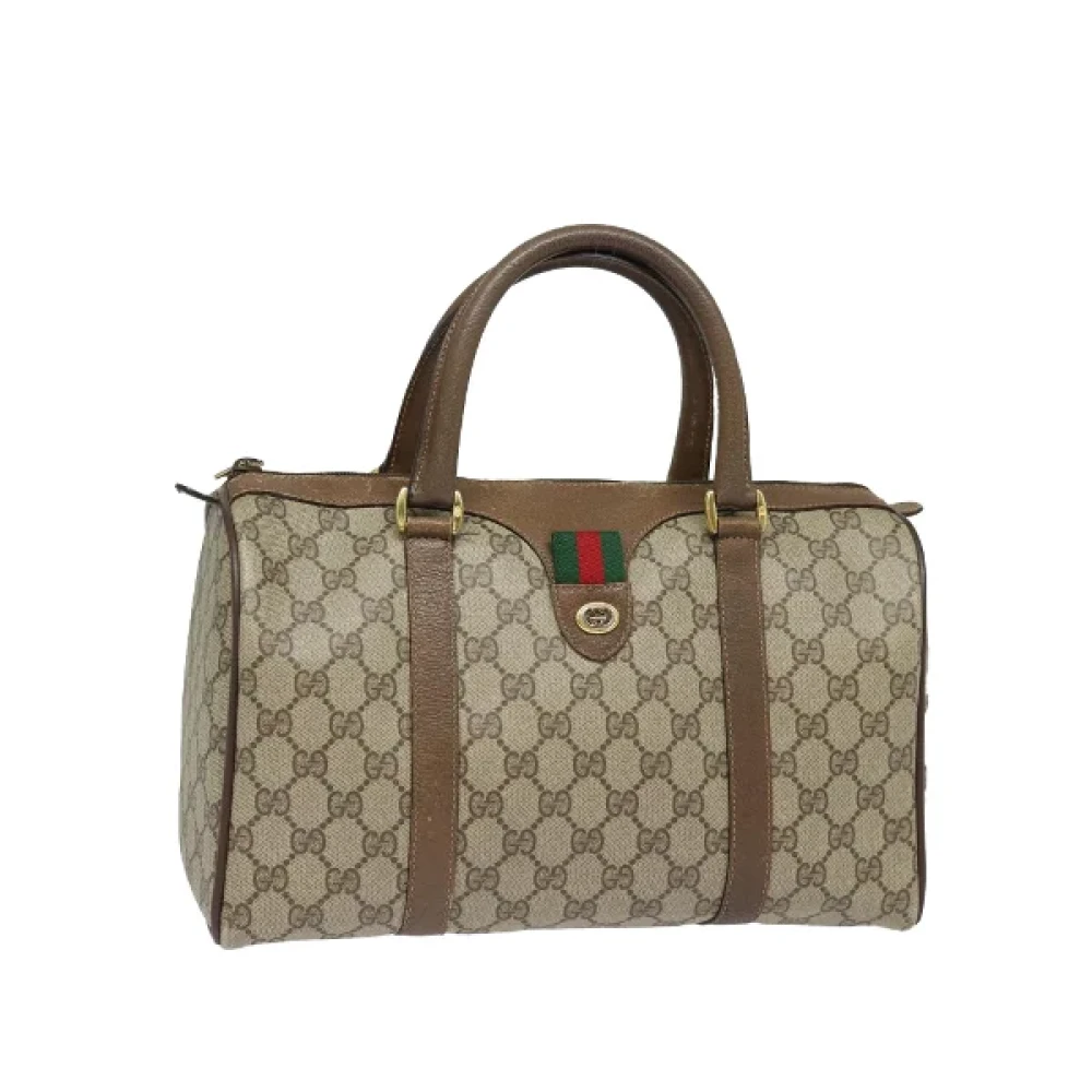 Gucci Vintage Pre-owned Laeder gucci-vskor Beige, Dam