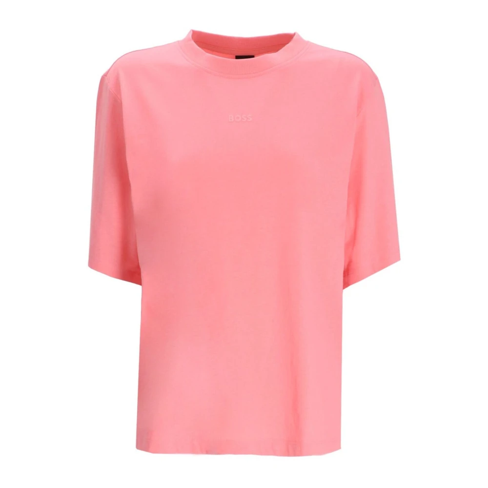 Hugo Boss Dames Logo T-Shirt Pink Dames