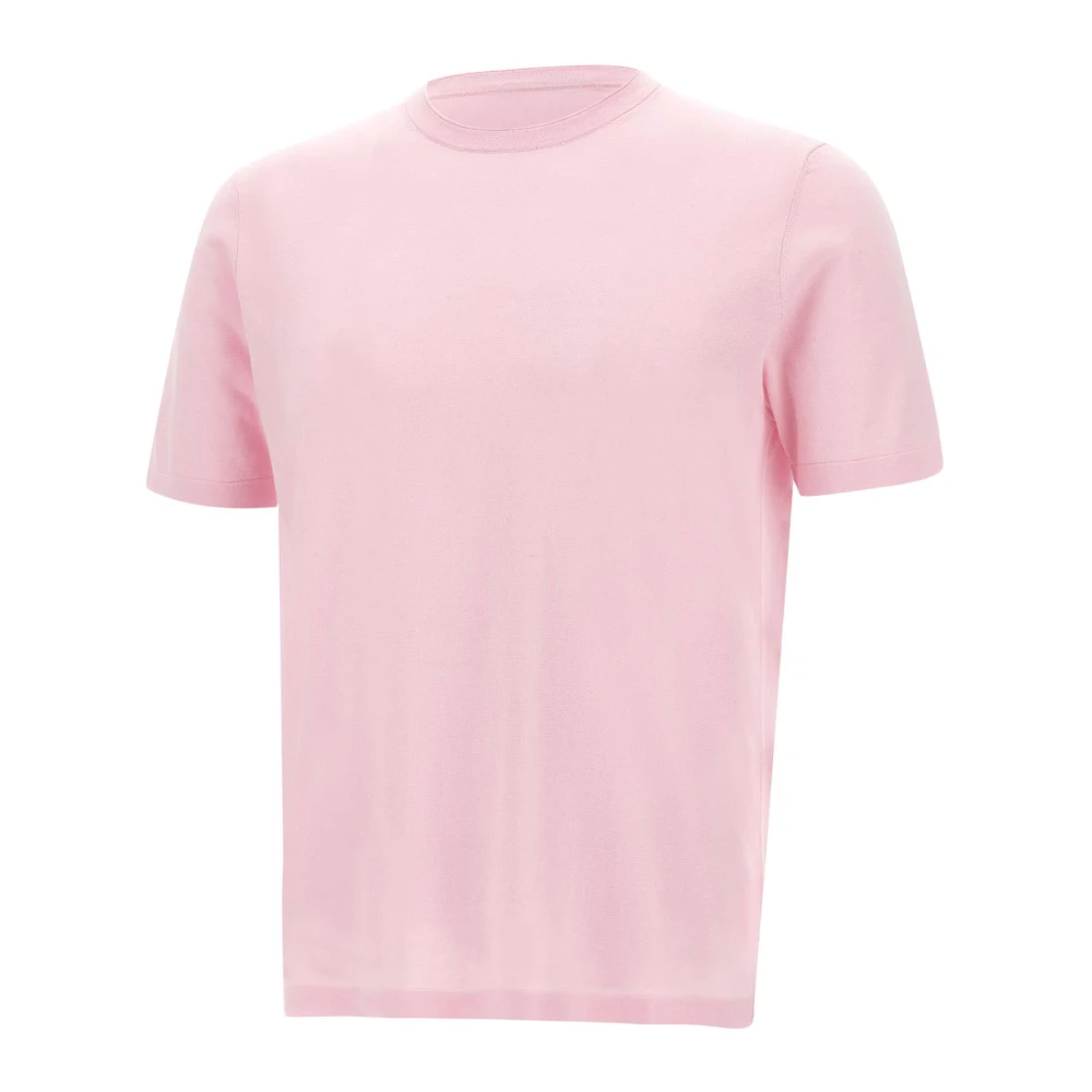Kangra Men's Pink Crew Neck T-Shirt - T-Shirts - 2XL - Tops