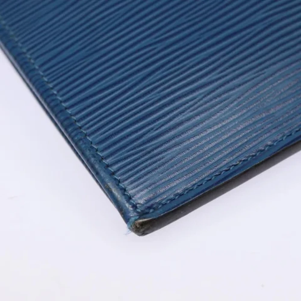 Louis Vuitton Vintage Pre-owned Leather clutches Blue Dames