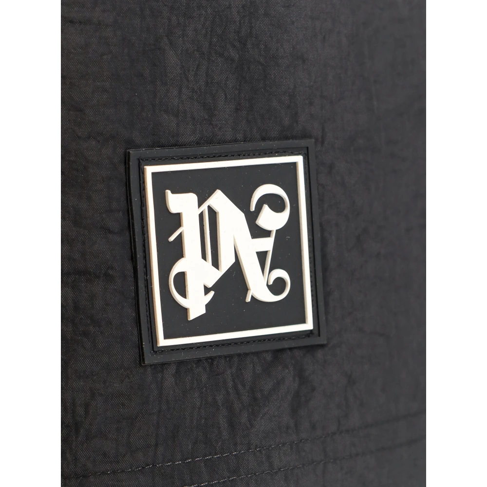 Palm Angels Zwarte Heren Zwemkleding Black Heren