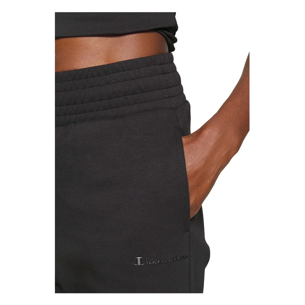 Champion Elastische manchetbroek Lange broek Black Dames