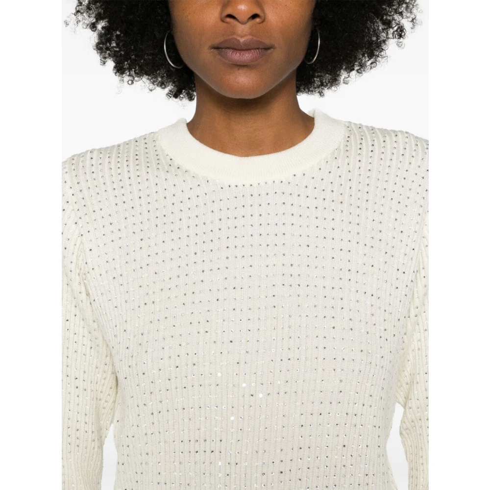 Golden Goose Witte Crewneck Sweatshirt White Dames