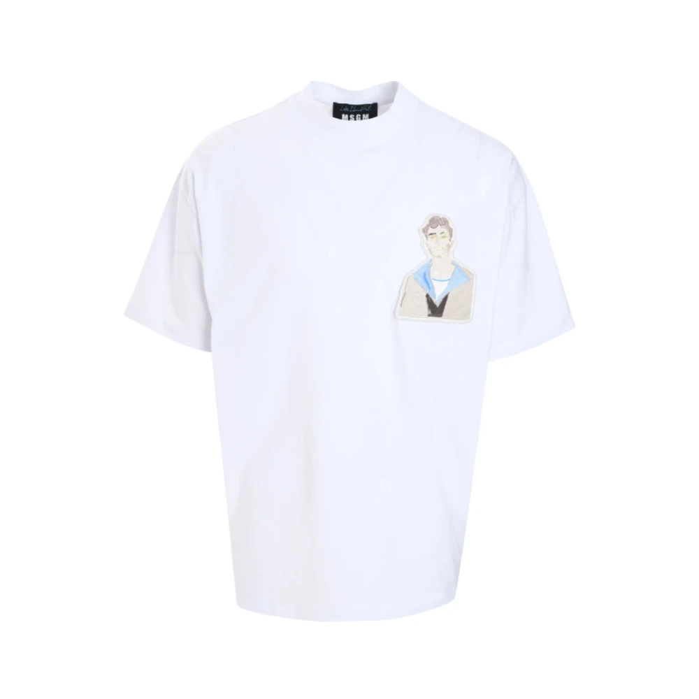 Msgm - Tops > T-Shirts - White - Msgm - Modalova