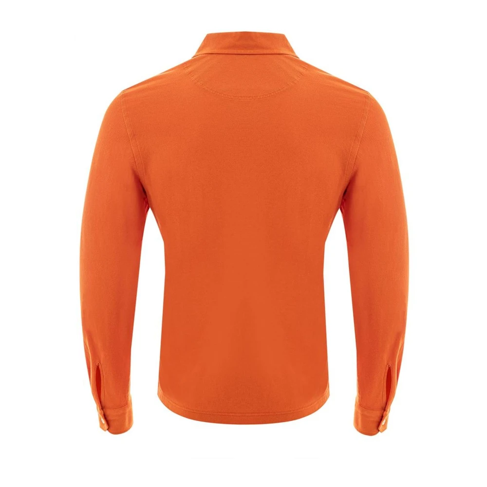 Gran Sasso Oranje Katoenen Poloshirt Orange Heren