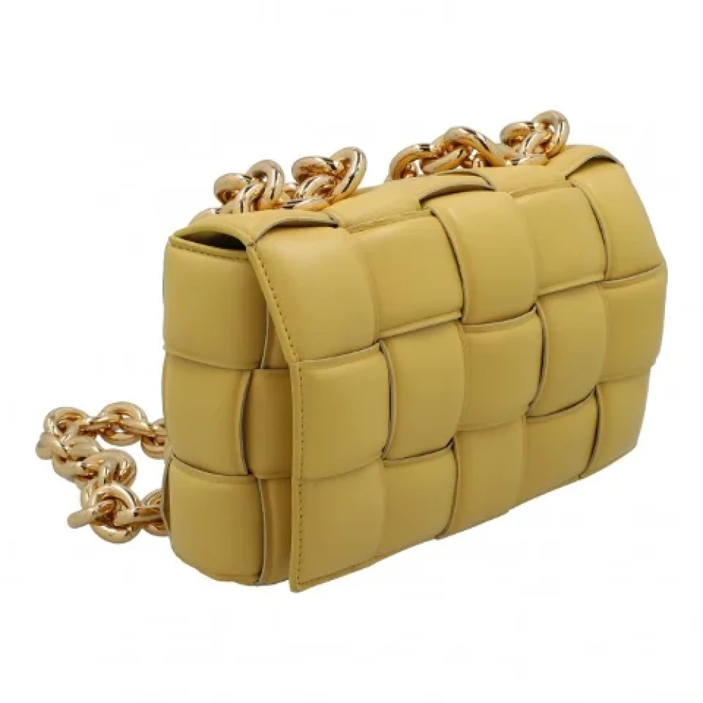 Bottega Veneta Vintage Pre-owned Leather shoulder-bags Yellow Dames