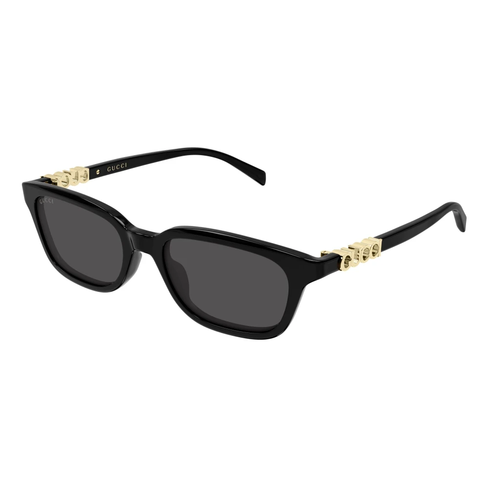 Gucci Rectangular-Frame Sunglasses - Female - Sunglasses - Black - 53 Mm - Accessories