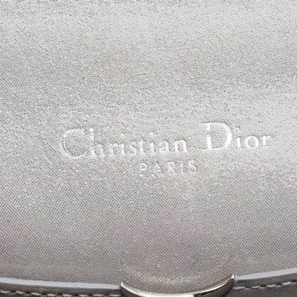 Dior Vintage Pre-owned Leather dior-bags Gray Dames