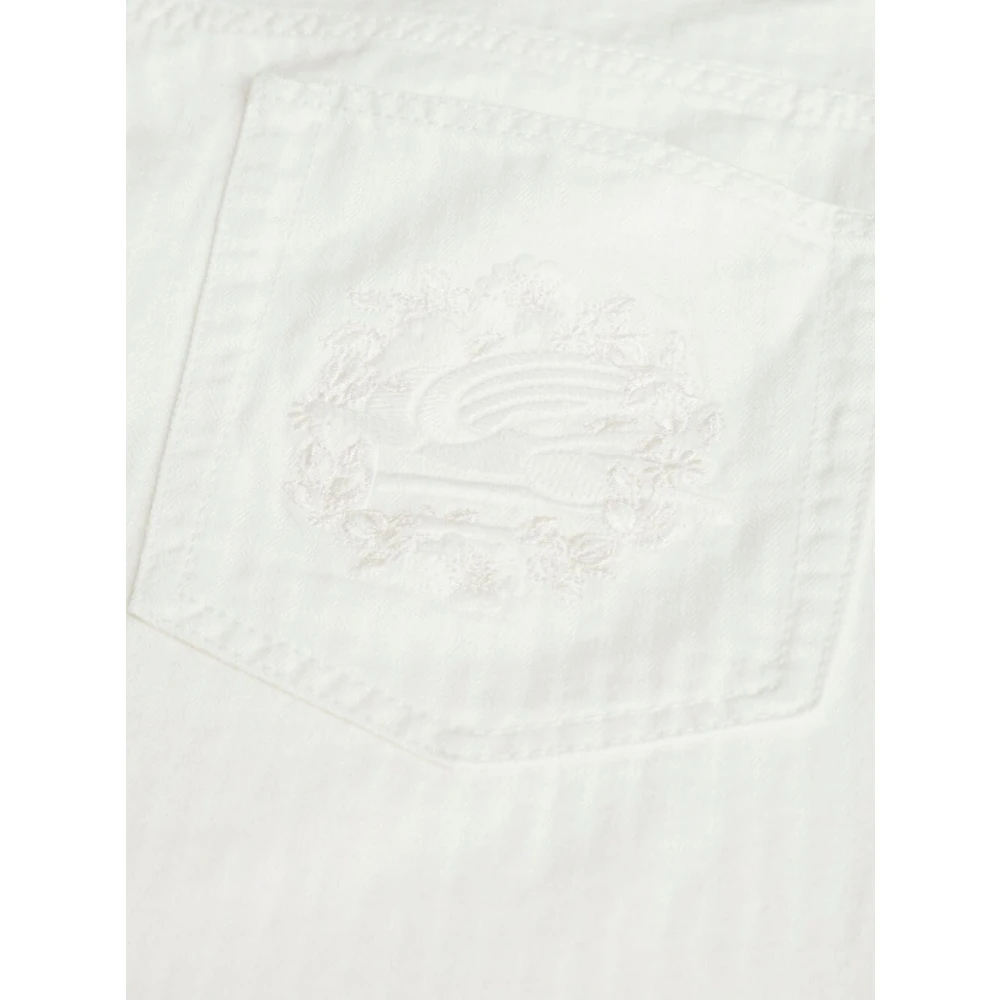 ETRO Klassieke Denim Jeans White Dames