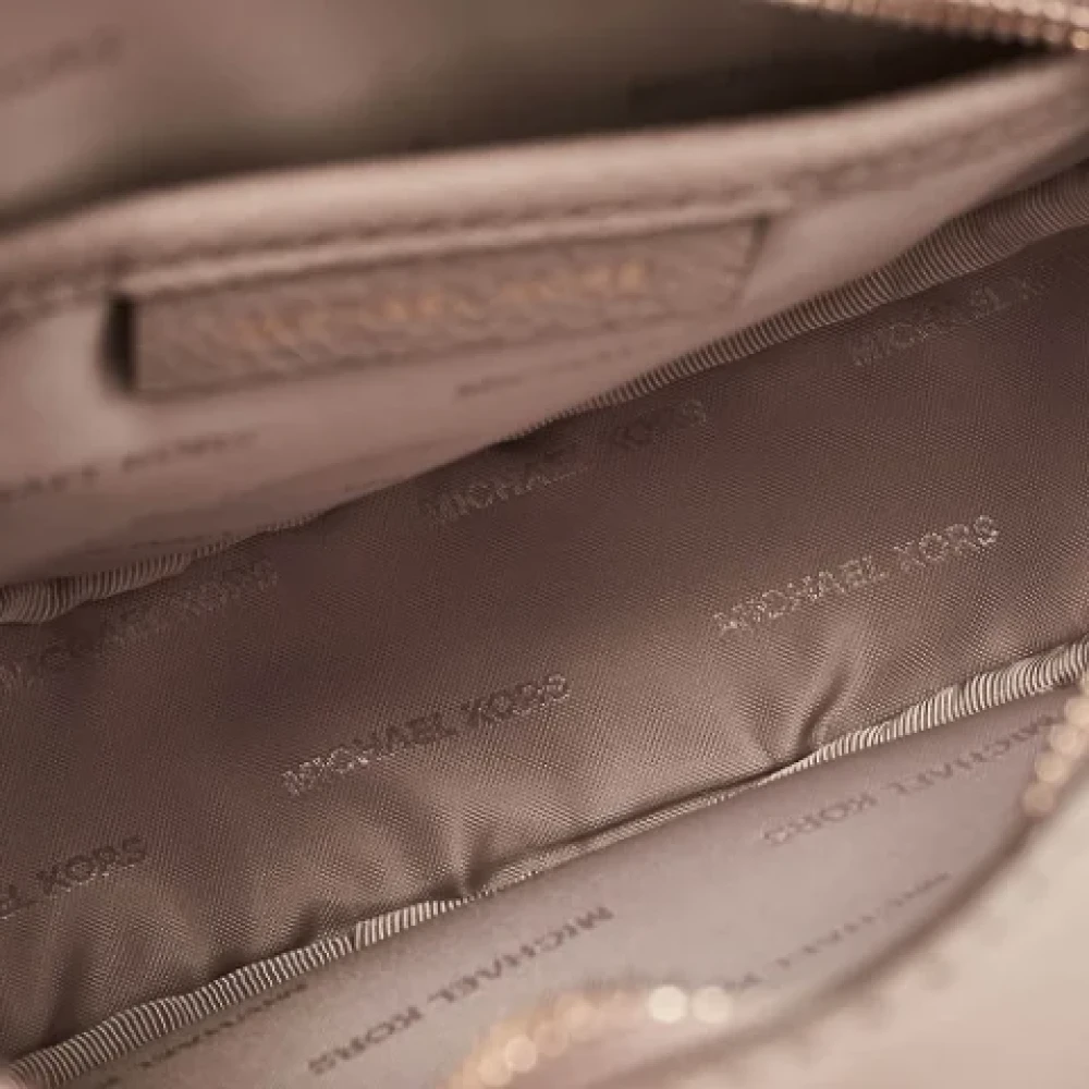 Michael Kors Pre-owned Leather crossbody-bags Beige Dames