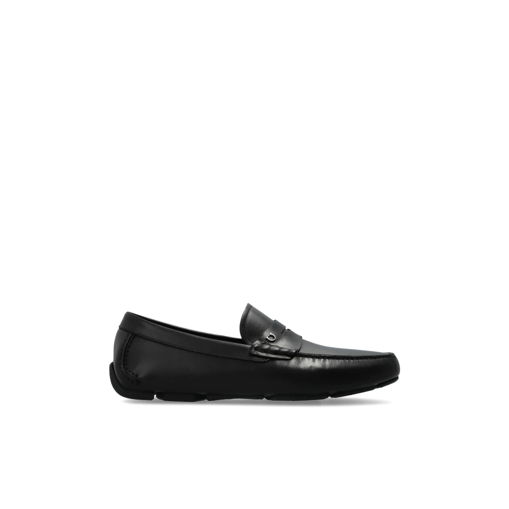 Ferragamo Men's Black Timothy Loafers