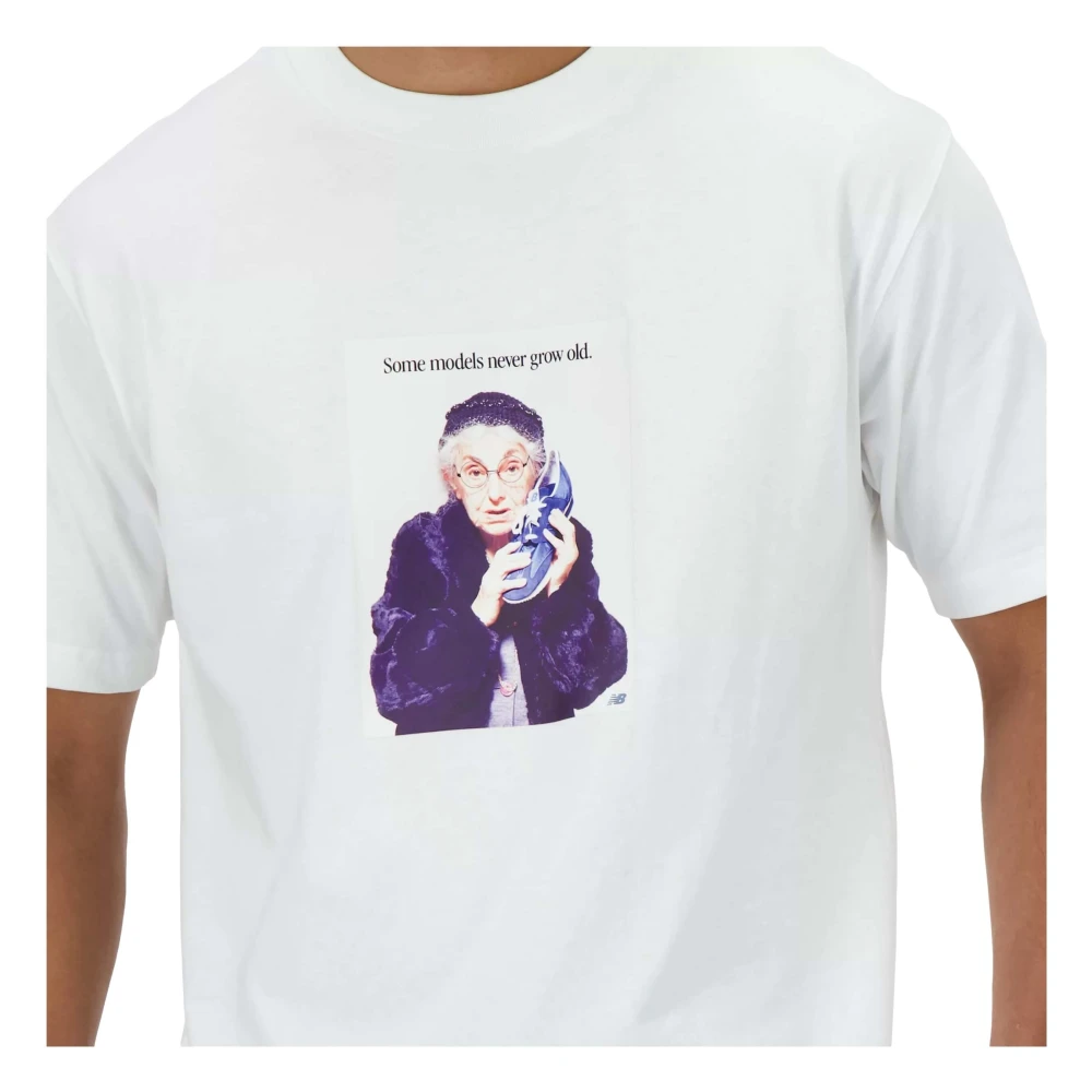 New Balance Atletiek Relaxte Nooit Leeftijd T-shirt White Heren