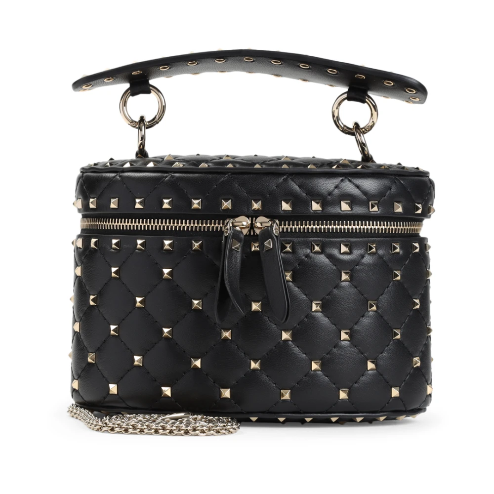 Valentino Garavani Studded Spike Toilettas Black Dames