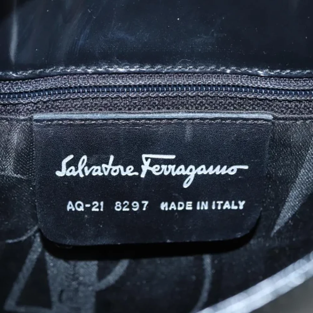 Salvatore Ferragamo Pre-owned Leather handbags Black Dames