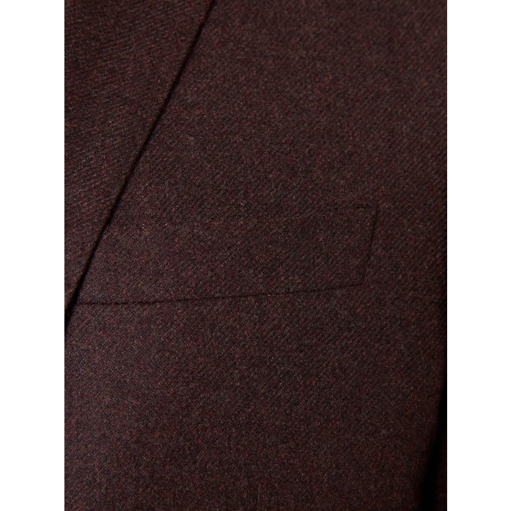 Corneliani Wol Kasjmier Jas Drop 7 Purple Heren