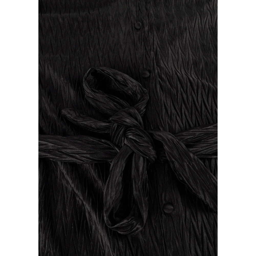 Y.A.S Elegante Zwarte Midi Jurk Black Dames