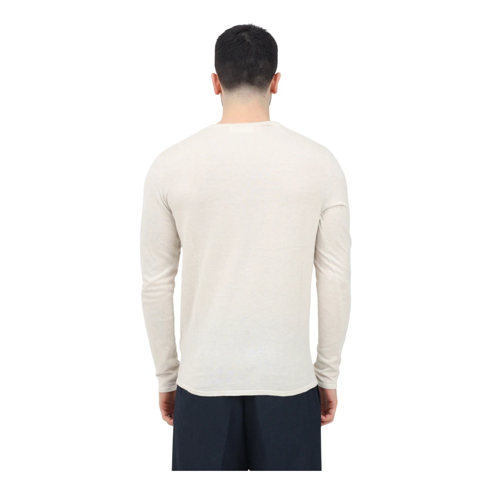 Selected Homme Beige Crew Neck Sweater Essential Gray Heren