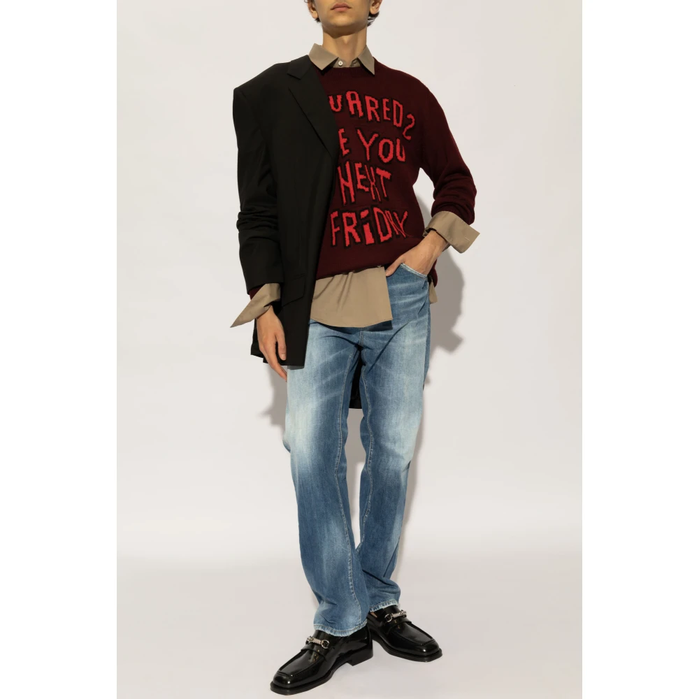 Dsquared2 Trui met logo Red Heren