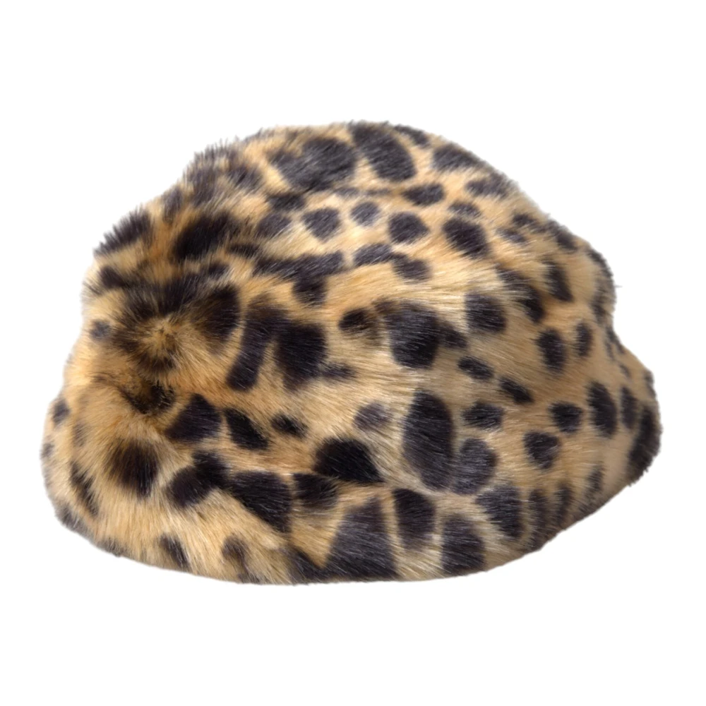 Dolce & Gabbana Women's Brown Leopard Print Bucket Hat