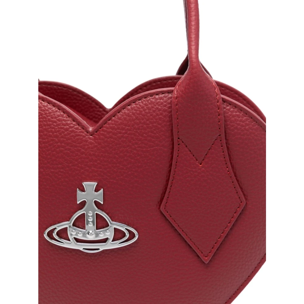 Vivienne Westwood Rode tassen met goudkleurige logoplaat Red Dames