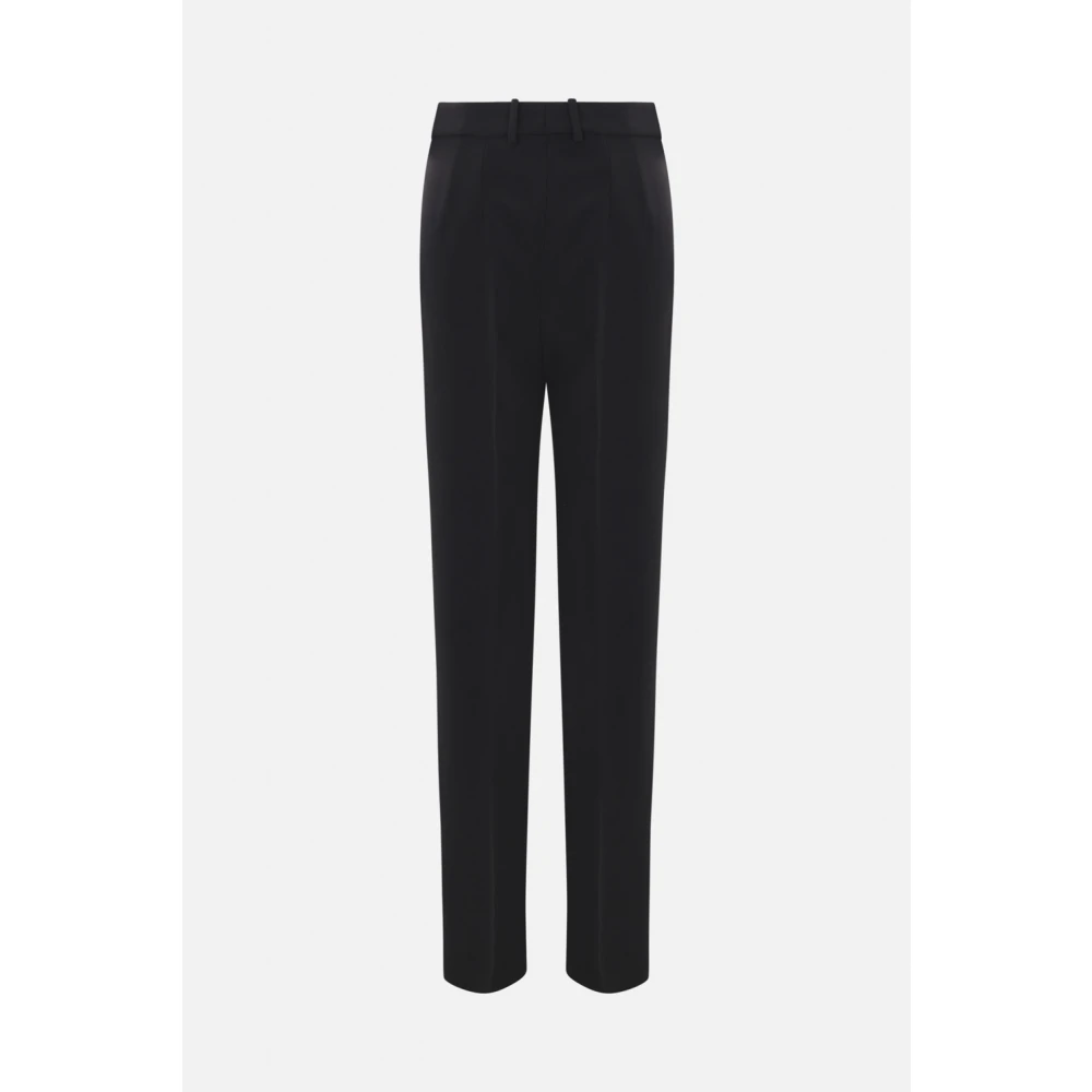 Ermanno Scervino Zwarte Bootcut Broek met Voorsluiting Black Dames