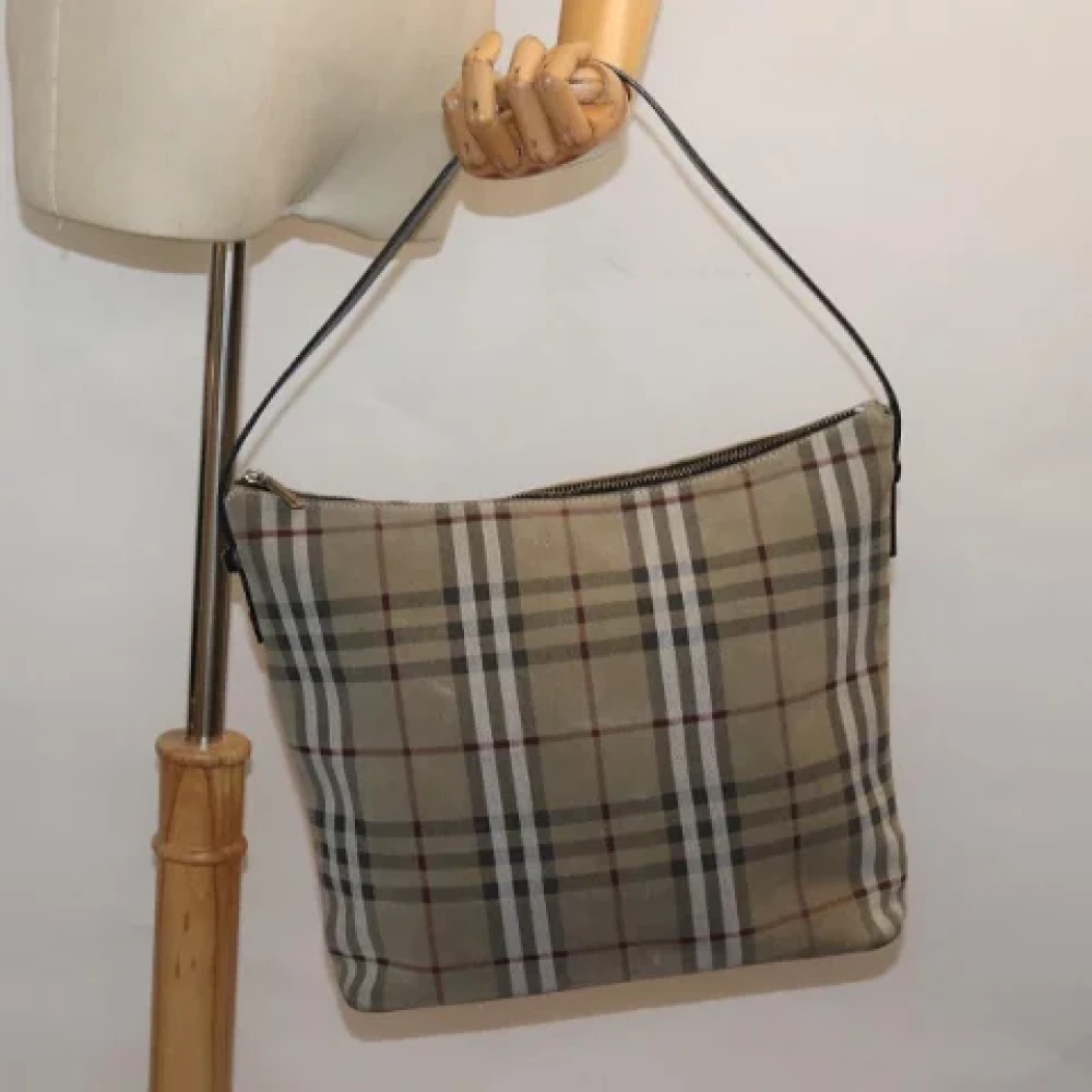 Burberry Vintage Pre-owned Suede handbags Beige Dames