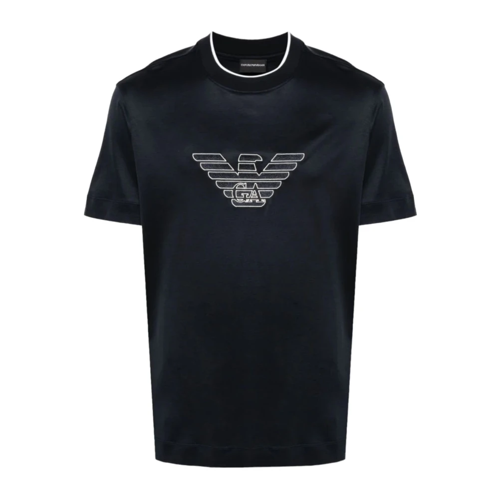 Emporio Armani Korte Mouw T-shirt Blue Heren
