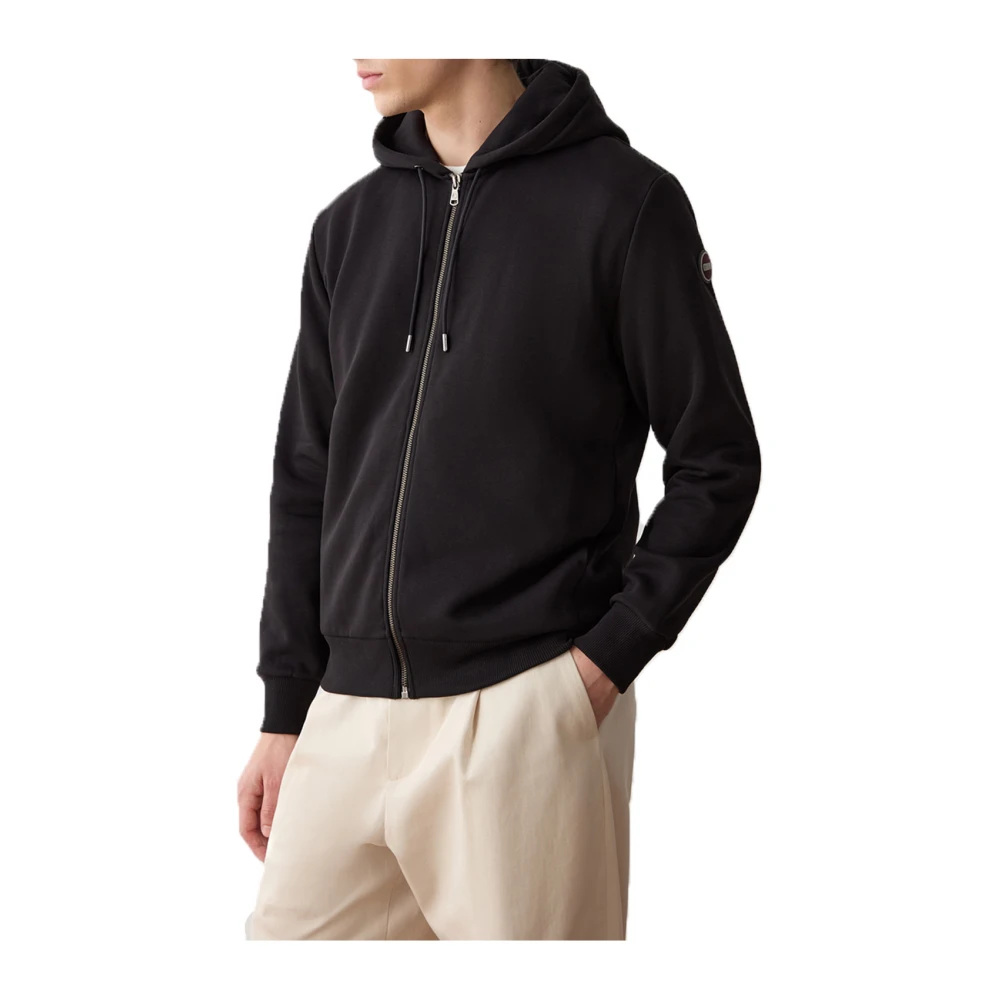 Colmar Heren Full Zip Hoodie Sweatshirt Black Heren