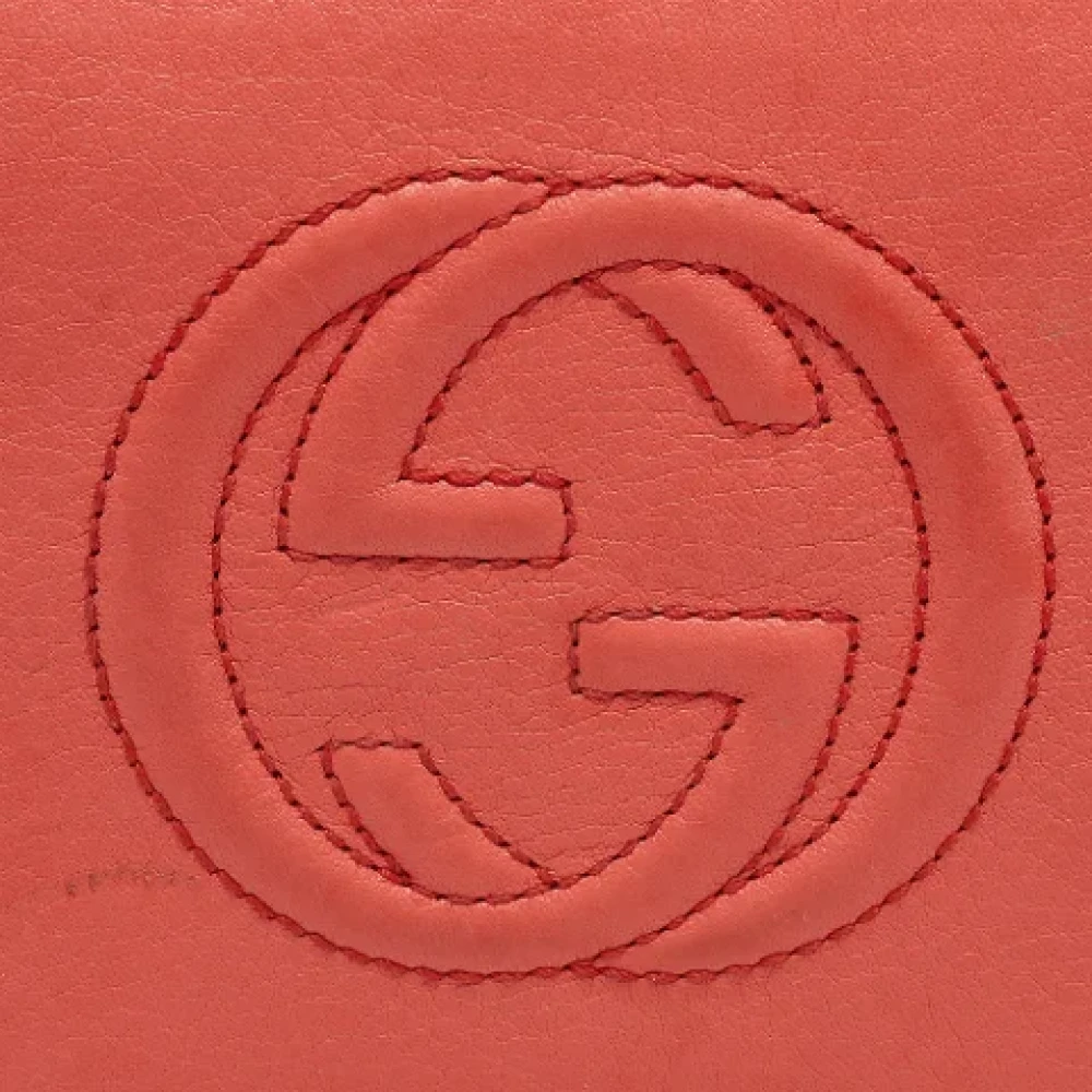 Gucci Vintage Pre-owned Leather wallets Orange Dames
