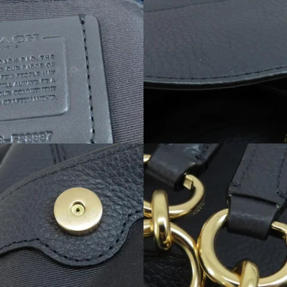 Coach Pre-owned Leather shoulder-bags Blue Dames