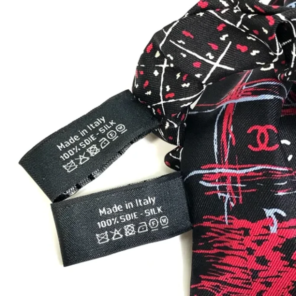 Chanel Vintage Pre-owned Fabric hair-accessories Black Dames