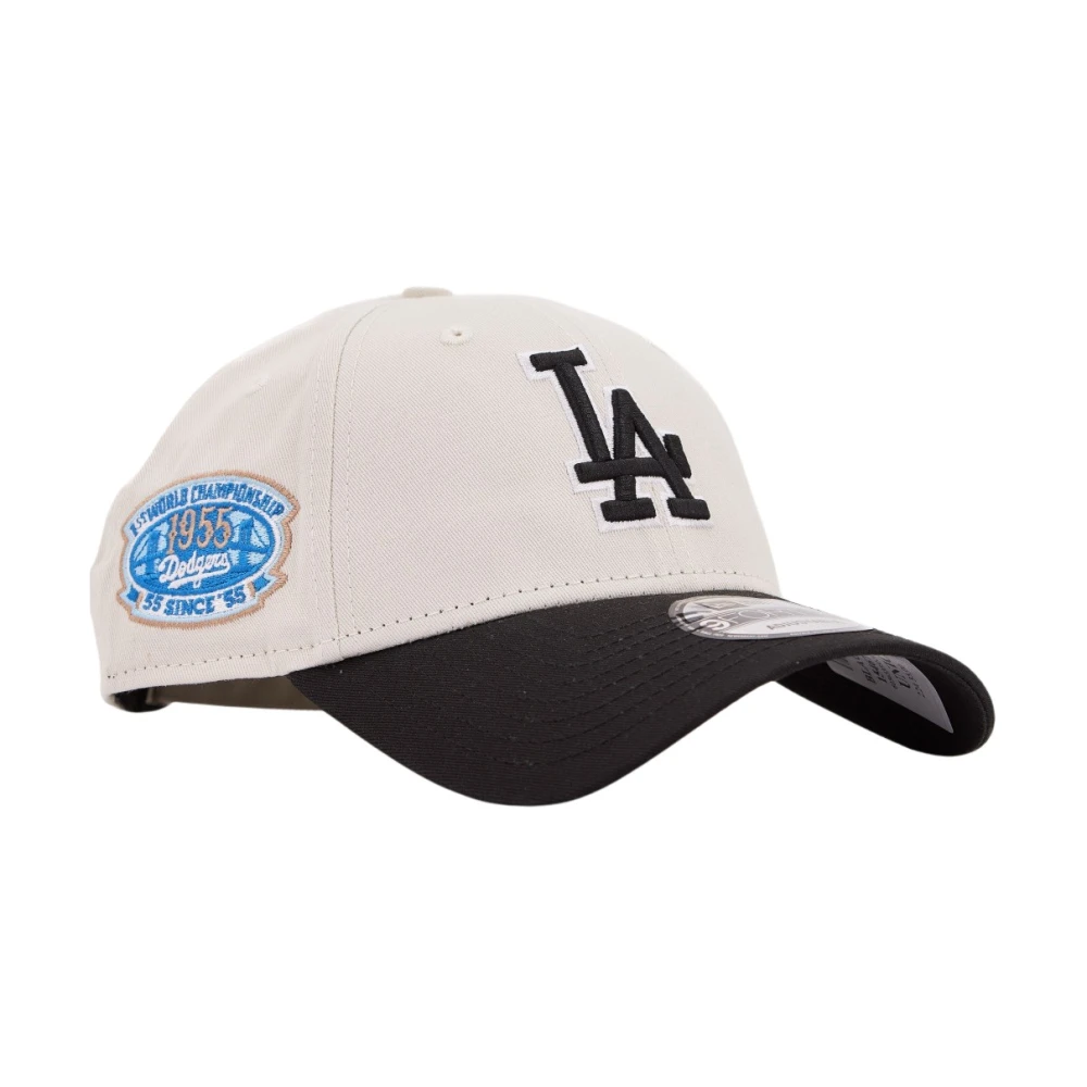 New era Los Angeles Dodgers Zwarte Baseballpet Beige Heren