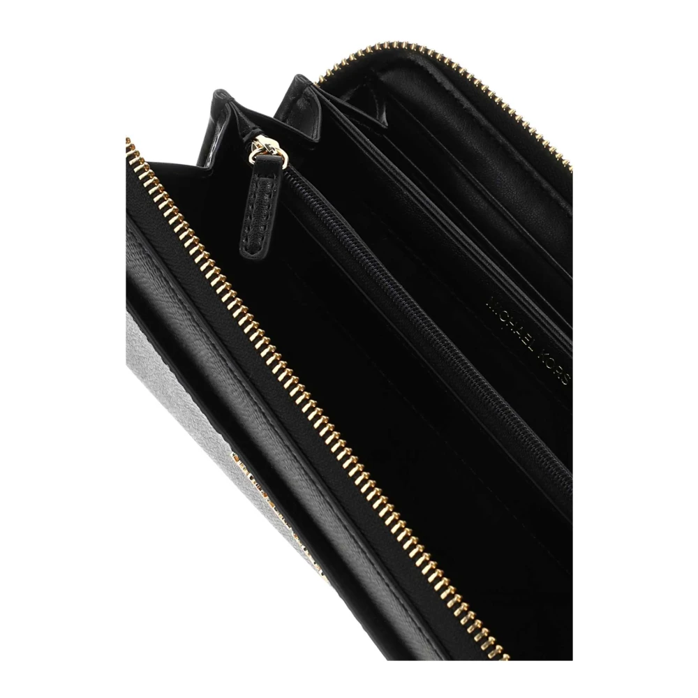 Michael Kors Klassieke Zwarte Leren Portemonnee Black Dames