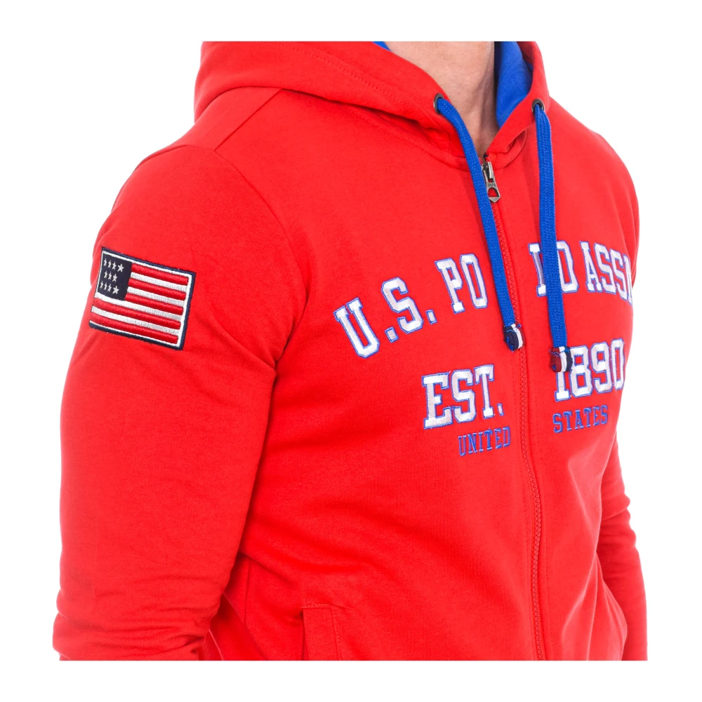 U.s. Polo Assn. Hoodie met rits Red Heren