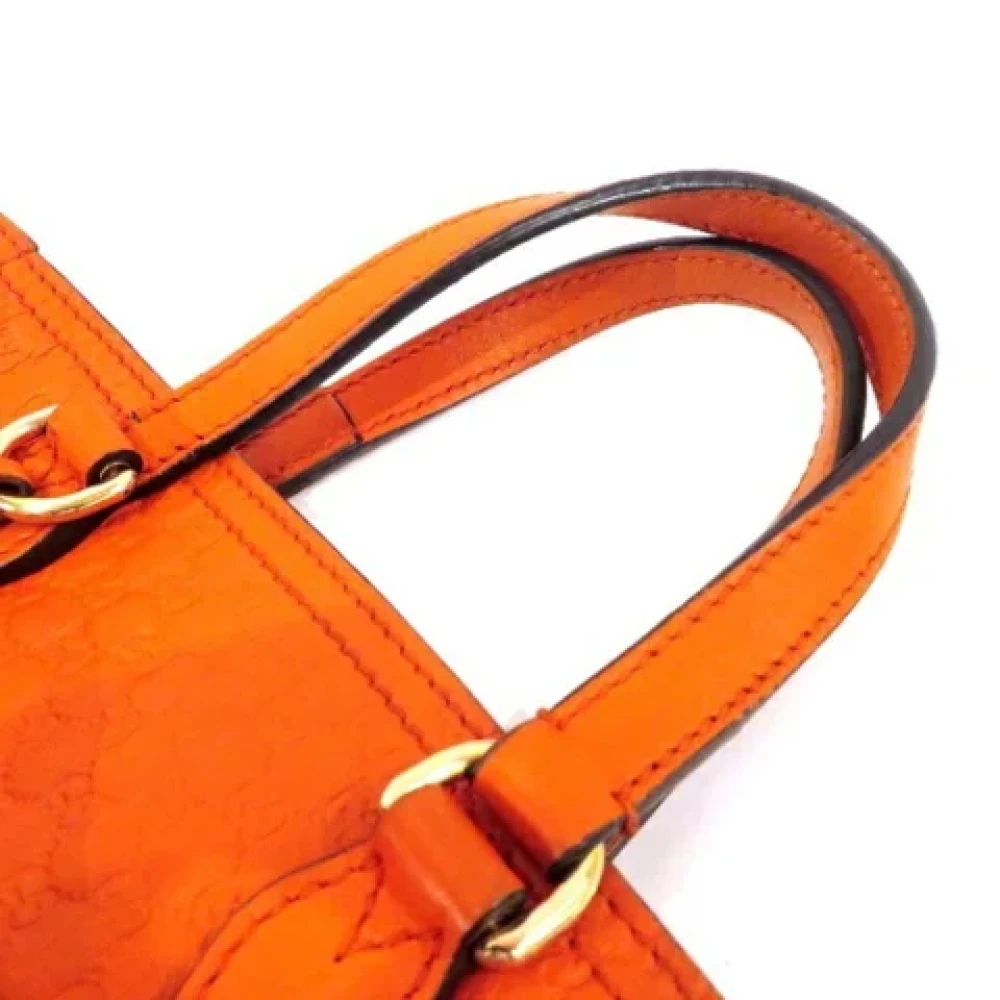 Gucci Vintage Pre-owned Leather gucci-bags Orange Dames