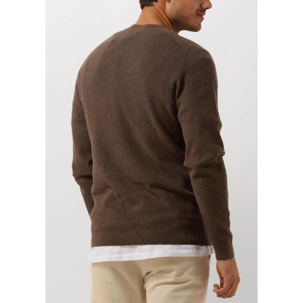 Matinique Bruine Trendy Trui & Vest Brown Heren