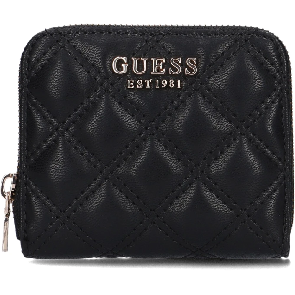 Guess Zwarte Damesportemonnee Herfst Winter Collectie Black Dames
