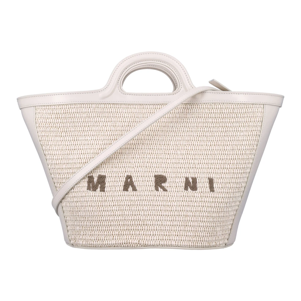 Marni Tropicalia Kleine Schelp Handtas Beige Dames